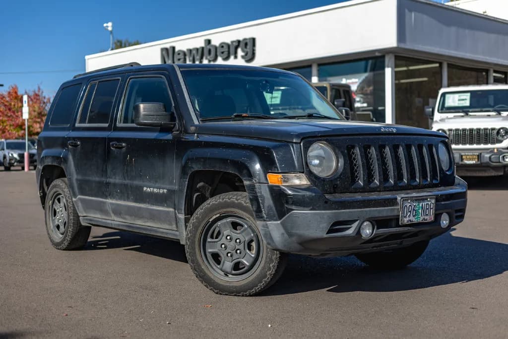 2015 Jeep Patriot Sport in Black Clearcoat for sale at Newberg CDJR in Newberg, Oregon, photo 1 of 10