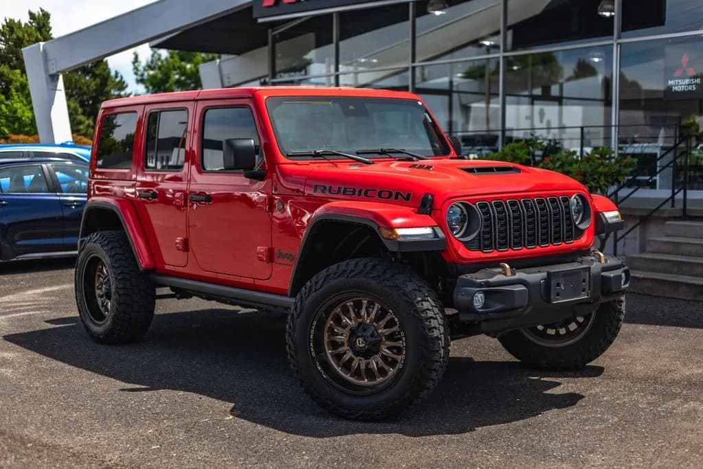 2024 Jeep Wrangler Rubicon 392 in Red Clearcoat for sale at Roger Kehdi Mitsubishi near Portland, Oregon