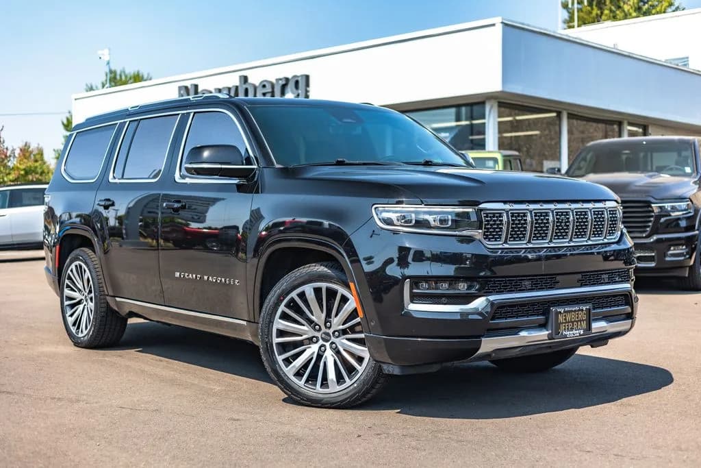 2022 Jeep Grand Wagoneer Series III in Diamond Black for sale at Newberg CDJR in Newberg, Oregon