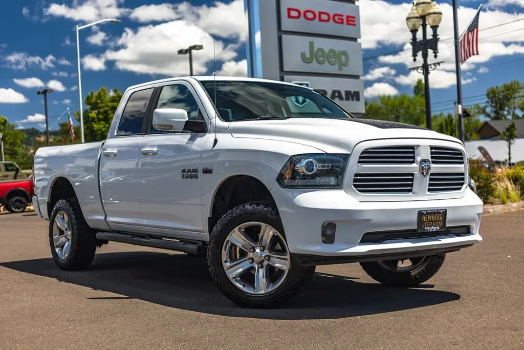 2016 Ram 1500 Sport in Bright White Clearcoat for sale at Newberg CDJR in Newberg, Oregon