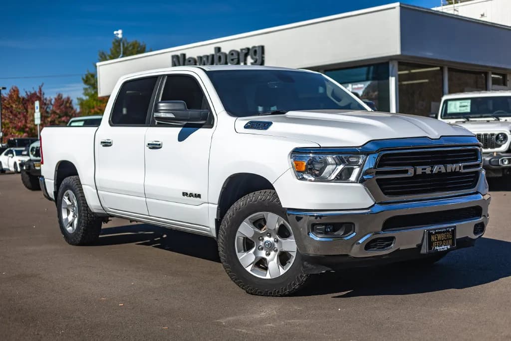 2020 Ram 1500 Big Horn/Lone Star in Bright White Clearcoat for sale at Newberg CDJR in Newberg, Oregon