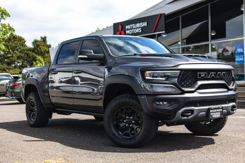 2022 Ram 1500 TRX in Crystal Metallic for sale at Roger Kehdi Mitsubishi near Portland, Oregon