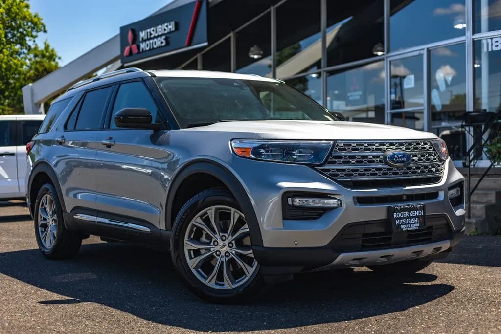 2022 Ford Explorer Limited in Silver Metallic for sale at Roger Kehdi Mitsubishi near Portland, Oregon