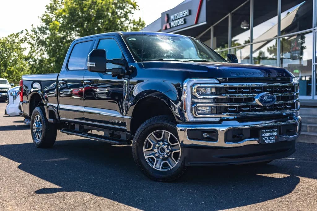 2025 Ford F-350 Super Duty Lariat in Antimatter Blue Metallic for sale at Roger Kehdi Mitsubishi near Portland, Oregon