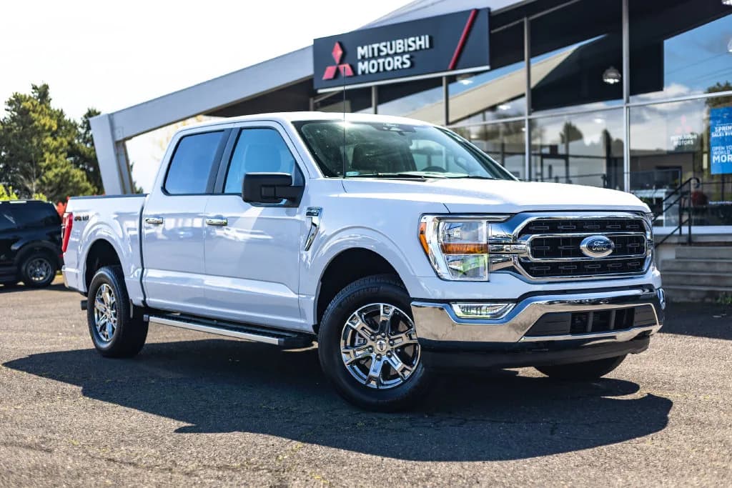 2022 Ford F-150 XLT in Oxford White for sale at Roger Kehdi Mitsubishi near Portland, Oregon