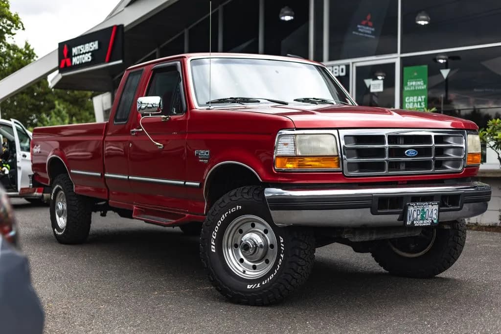 1996 Ford F-250 Super Duty XL HD in Red for sale at Roger Kehdi Mitsubishi near Portland, Oregon