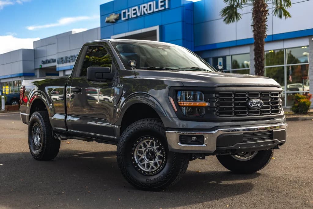 2025 Ford F-150 XL in Gray Metallic for sale at Newberg Chevrolet in Newberg, Oregon