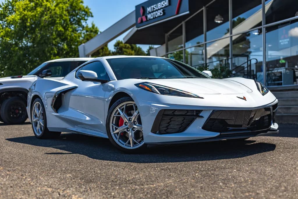 2023 Chevrolet Corvette Stingray 1LT in Ceramic Matrix Gray Metallic for sale at Roger Kehdi Mitsubishi near Portland, Oregon