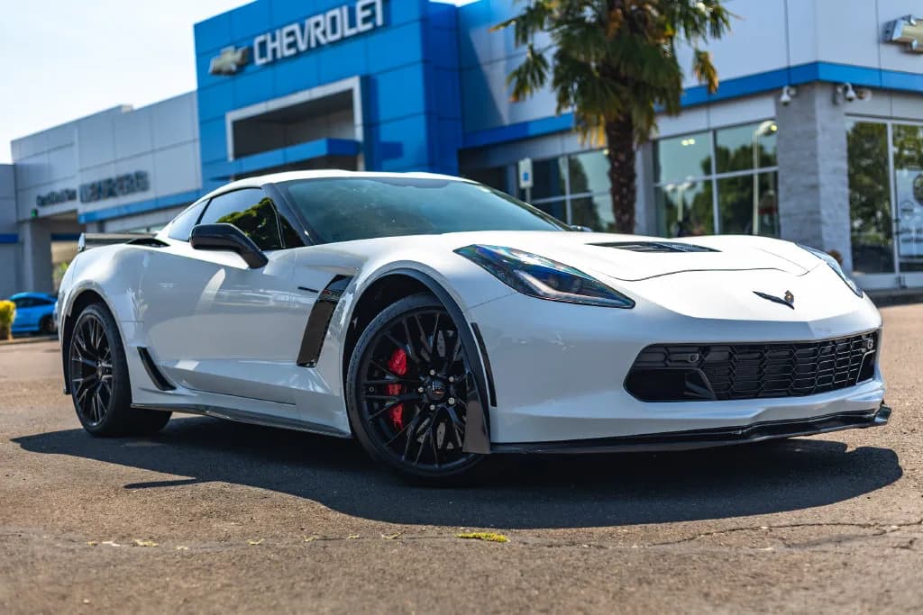 2016 Chevrolet Corvette Z06 3LZ in Arctic White for sale at Newberg Chevrolet in Newberg, Oregon