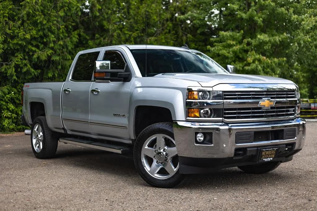 2015 Chevrolet Silverado 2500HD LTZ in Silver Ice Metallic for sale at Newberg CDJR in Newberg, Oregon