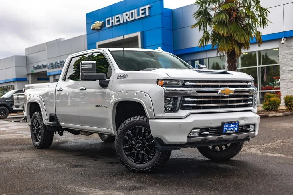 2020 Chevrolet Silverado 3500HD High Country in White for sale at Newberg Chevrolet in Newberg, Oregon, photo 1 of 36