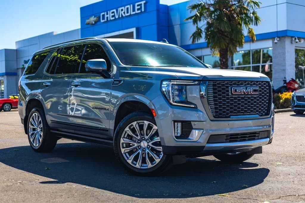 2024 GMC Yukon Denali in Gray for sale at Newberg Chevrolet in Newberg, Oregon