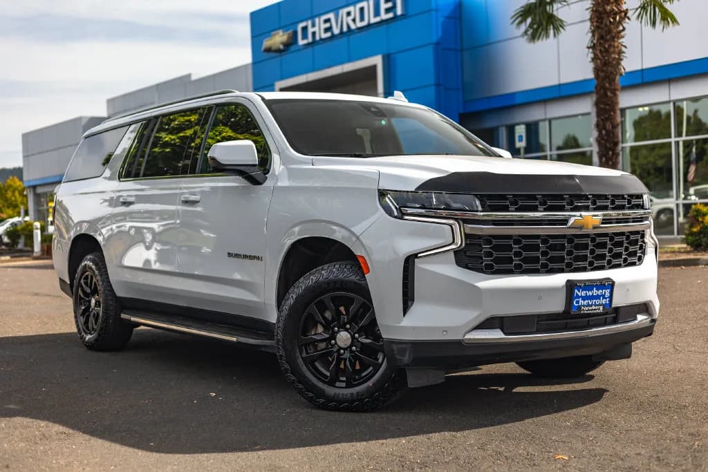 2022 Chevrolet Suburban LS in Summit White for sale at Newberg Chevrolet in Newberg, Oregon