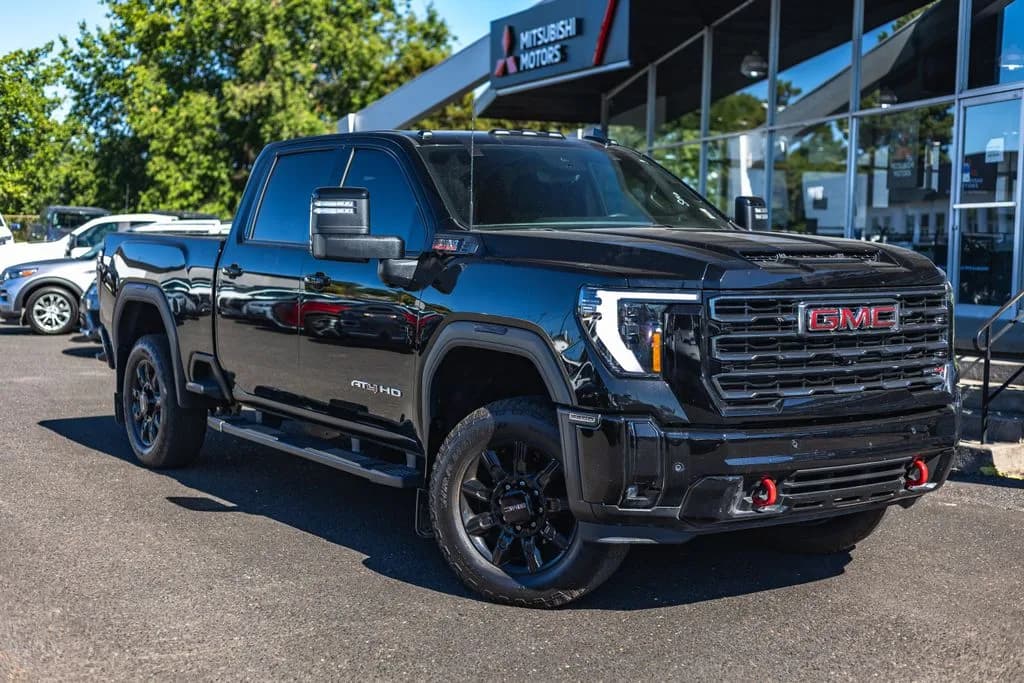 2025 GMC Sierra 3500HD AT4 in Onyx Black for sale at Roger Kehdi Mitsubishi near Portland, Oregon