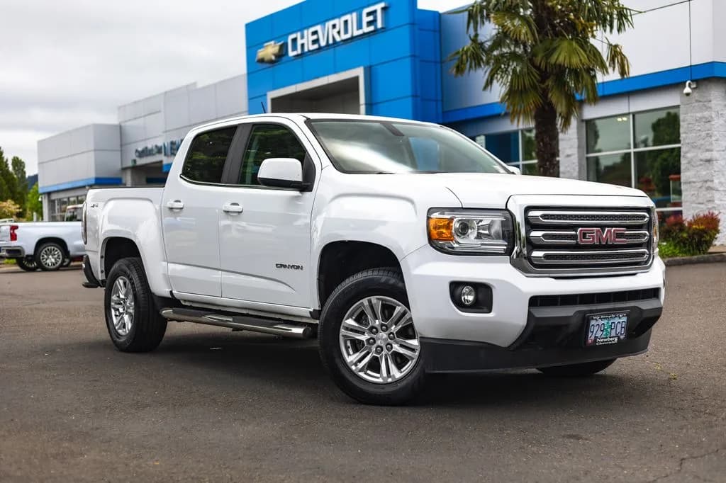 2019 GMC Canyon SLE1 in Summit White for sale at Newberg Chevrolet in Newberg, Oregon