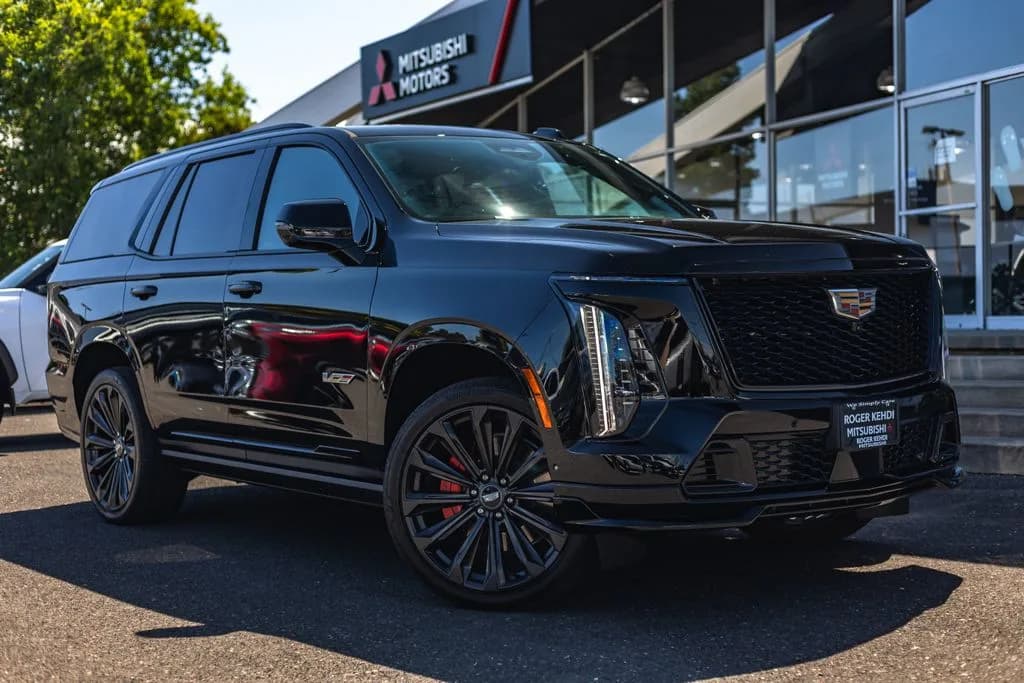 2025 Cadillac Escalade V-Series in Black Raven for sale at Roger Kehdi Mitsubishi near Portland, Oregon