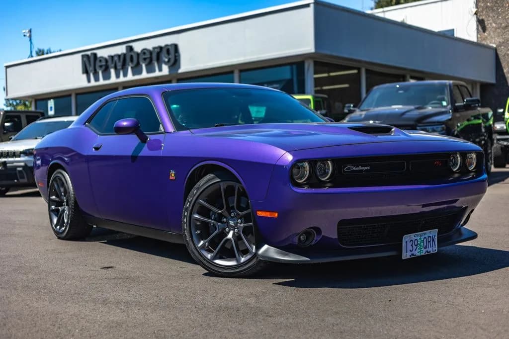 2023 Dodge Challenger R/T Scat Pack in Plum for sale at Newberg CDJR in Newberg, Oregon
