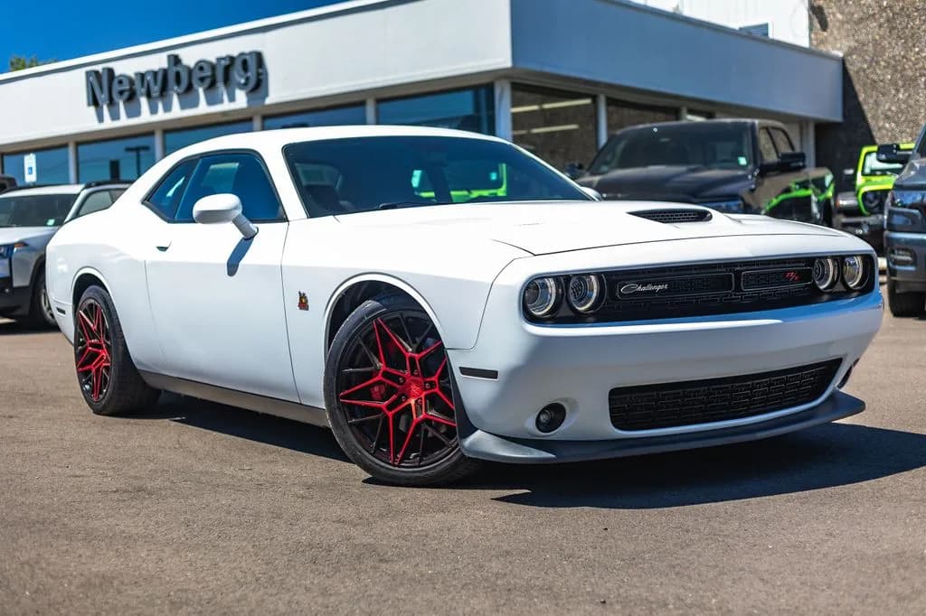 2021 Dodge Challenger R/T Scat Pack in White for sale at Newberg CDJR in Newberg, Oregon