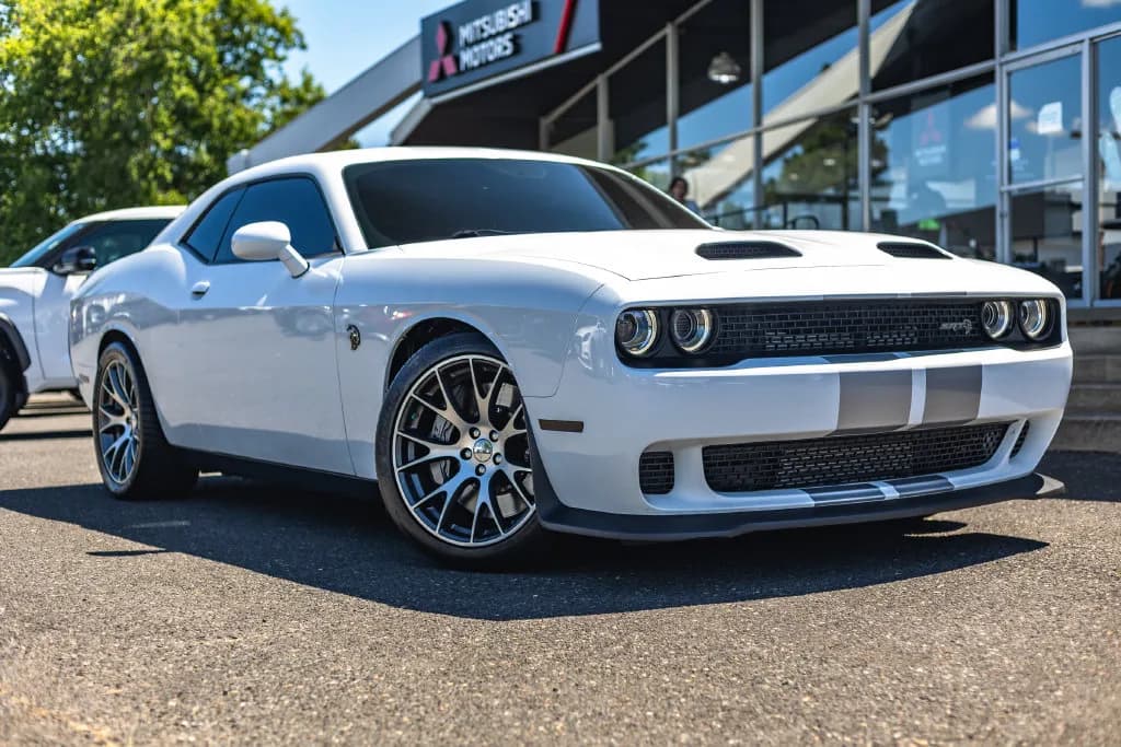 2021 Dodge Challenger SRT Hellcat Redeye in White for sale at Roger Kehdi Mitsubishi near Portland, Oregon