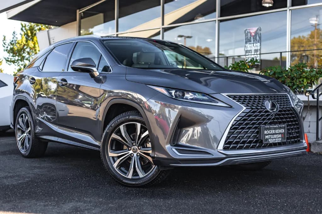 2021 Lexus RX 450h in Gray Pearl for sale at Roger Kehdi Mitsubishi near Portland, Oregon