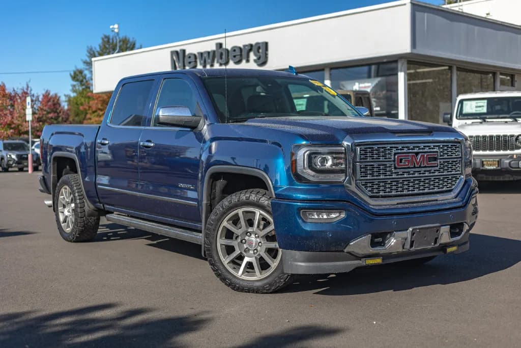 2017 GMC Sierra 1500 Denali in Blue Metallic for sale at Newberg CDJR in Newberg, Oregon, photo 1 of 10