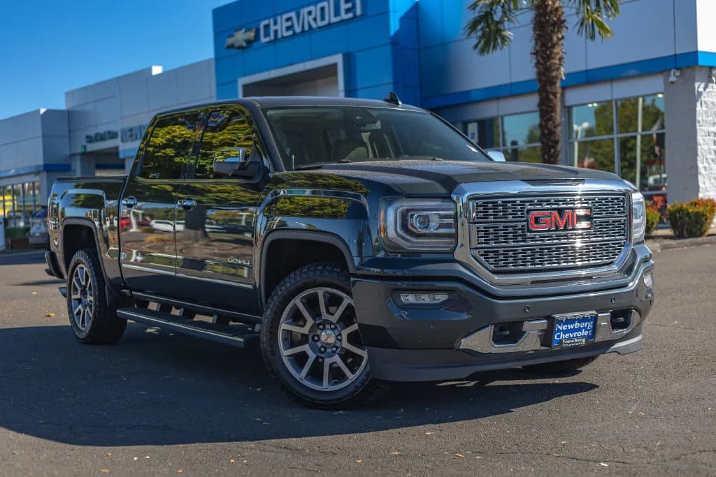 2017 GMC Sierra 1500 Denali in Dark Slate Metallic for sale at Newberg Chevrolet in Newberg, Oregon