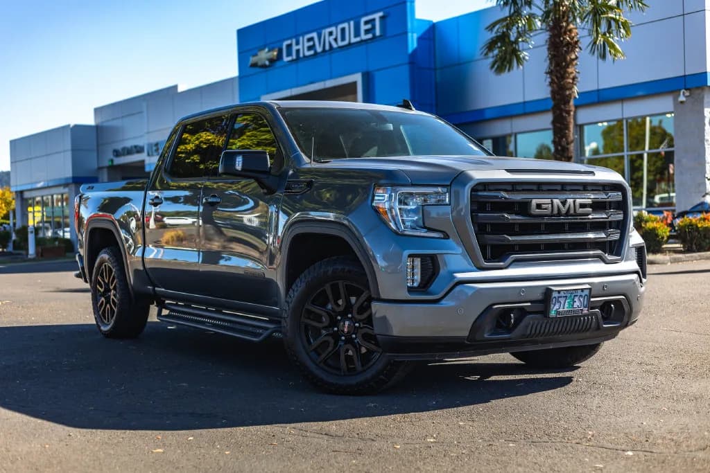 2020 GMC Sierra 1500 Elevation in Steel Metallic for sale at Newberg Chevrolet in Newberg, Oregon, photo 1 of 10