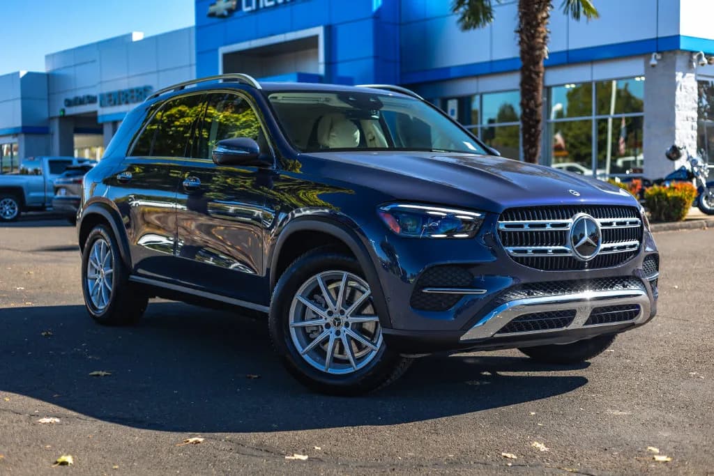 2026 Mercedes-Benz GLE 350 4MATIC® in Blue for sale at Newberg Chevrolet in Newberg, Oregon