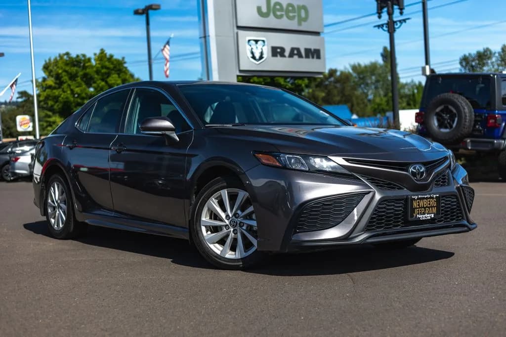2024 Toyota Camry SE Nightshade in Gray for sale at Newberg CDJR in Newberg, Oregon