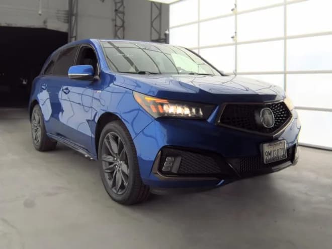 2019 Acura MDX SH-AWD in Apex Blue Pearl for sale at Roger Kehdi Mitsubishi near Portland, Oregon