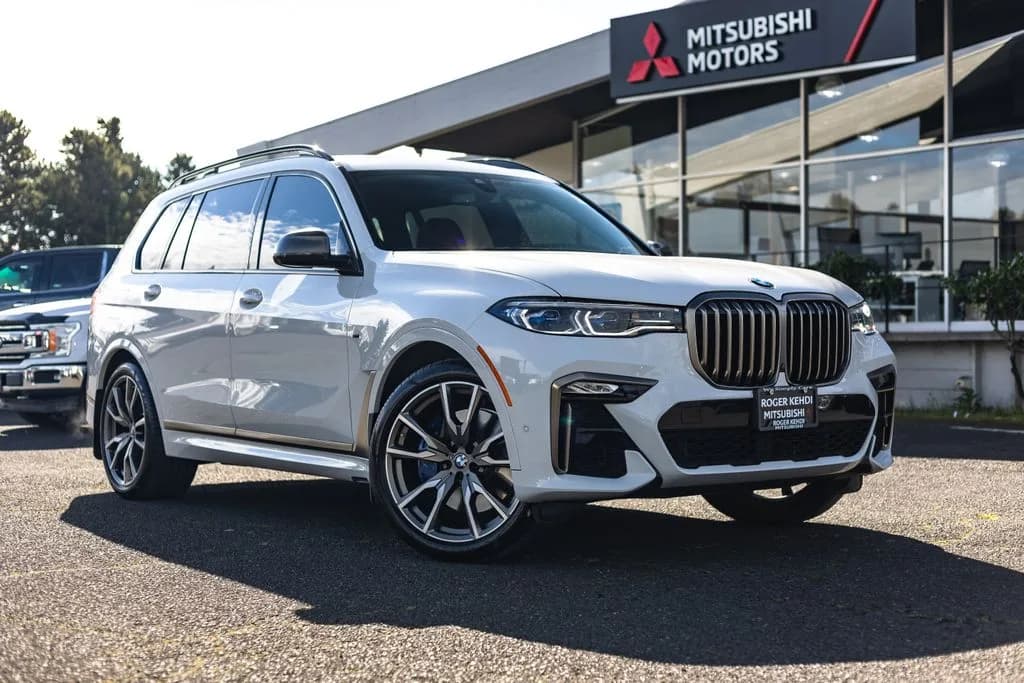 2022 BMW X7 M50i in Alpine White for sale at Roger Kehdi Mitsubishi near Portland, Oregon