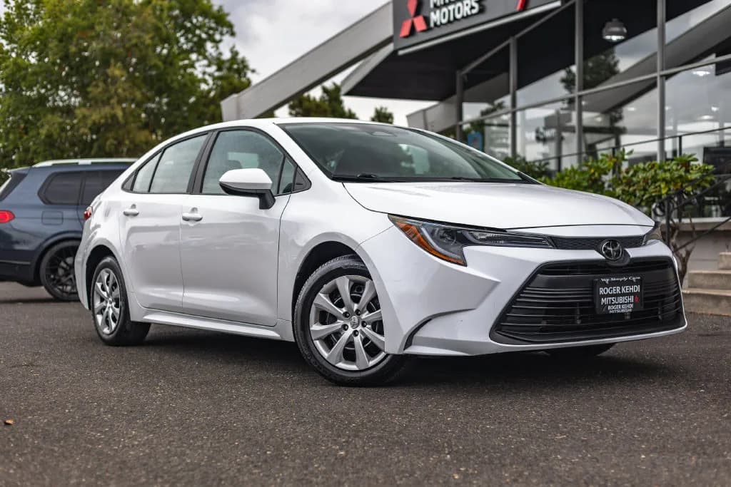 2025 Toyota Corolla LE in Ice for sale at Roger Kehdi Mitsubishi near Portland, Oregon