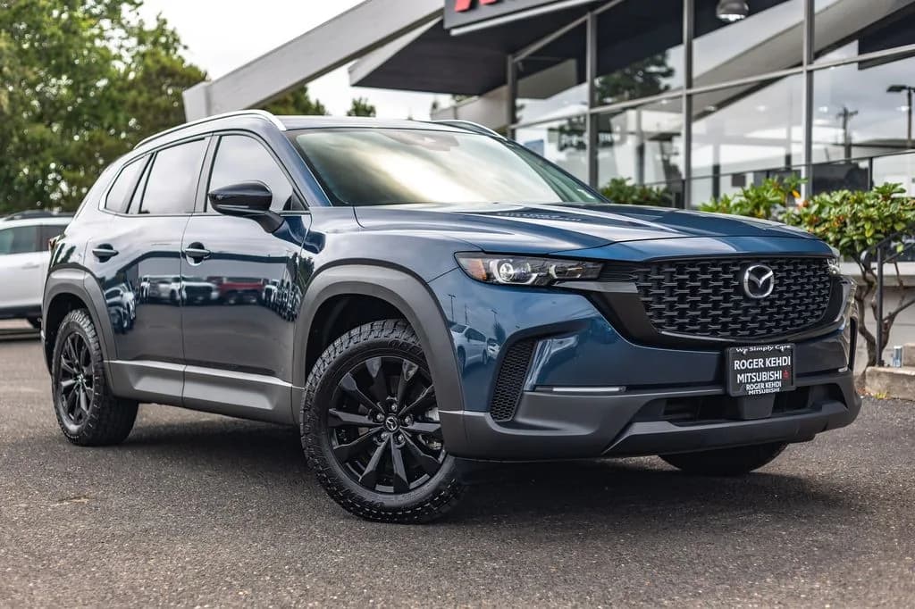 2024 Mazda CX-50 2.5 S Premium Package in Blue Metallic for sale at Roger Kehdi Mitsubishi near Portland, Oregon