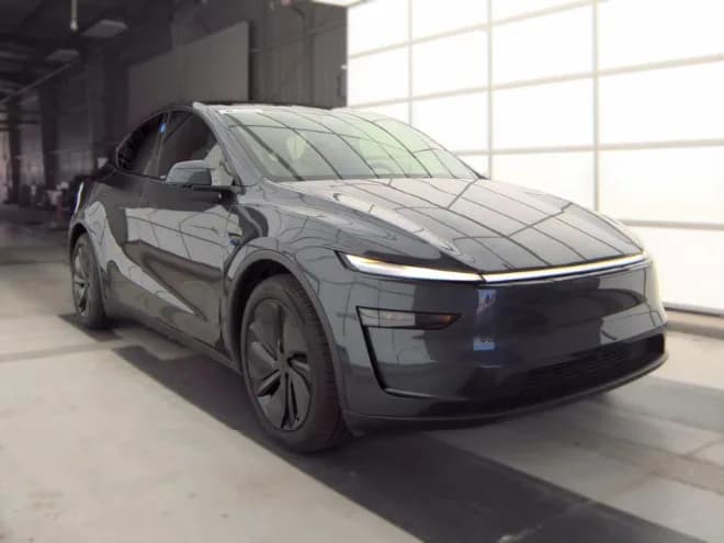 2026 Tesla Model Y in Stealth Grey for sale at Roger Kehdi Mitsubishi near Portland, Oregon