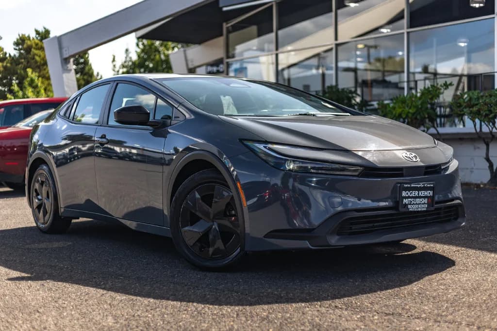 2025 Toyota Prius LE in Gray for sale at Roger Kehdi Mitsubishi near Portland, Oregon