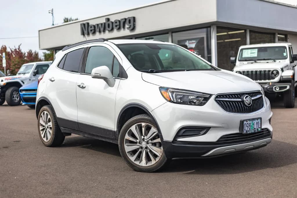 2019 Buick Encore Preferred in Summit White for sale at Newberg CDJR in Newberg, Oregon, photo 1 of 7