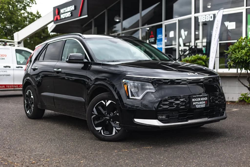 2023 Kia Niro EV Wave in Aurora Black for sale at Roger Kehdi Mitsubishi near Portland, Oregon