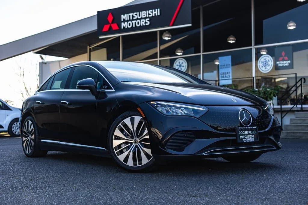 2023 Mercedes-Benz EQE 350 Base in Black for sale at Roger Kehdi Mitsubishi near Portland, Oregon