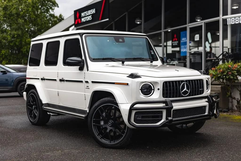 2020 Mercedes-Benz AMG G 63 4MATIC® in designo Diamond White Metallic for sale at Roger Kehdi Mitsubishi near Portland, Oregon