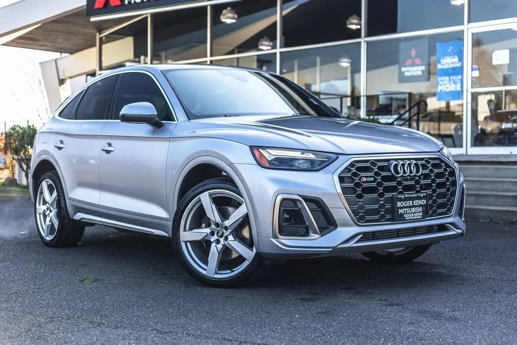 2022 Audi SQ5 Sportback quattro in Florett Silver Metallic for sale at Roger Kehdi Mitsubishi near Portland, Oregon