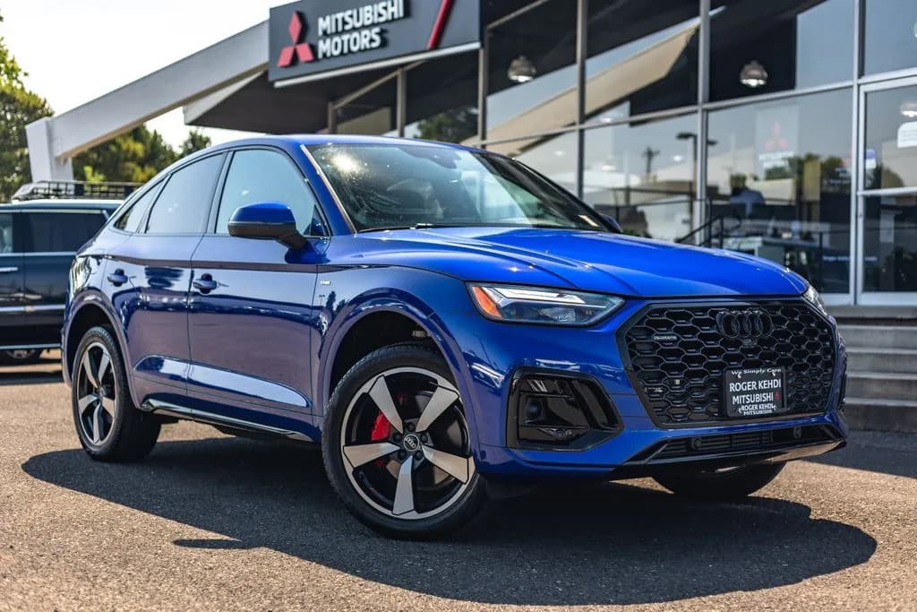 2024 Audi Q5 Sportback quattro in Blue Metallic for sale at Roger Kehdi Mitsubishi near Portland, Oregon