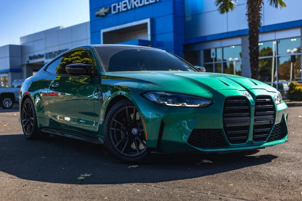 2023 BMW M4 Base in Green Metallic for sale at Newberg Chevrolet in Newberg, Oregon