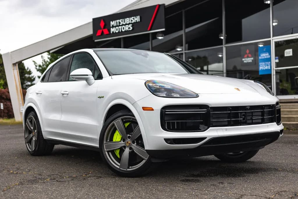 2023 Porsche Cayenne Turbo S in White for sale at Roger Kehdi Mitsubishi near Portland, Oregon