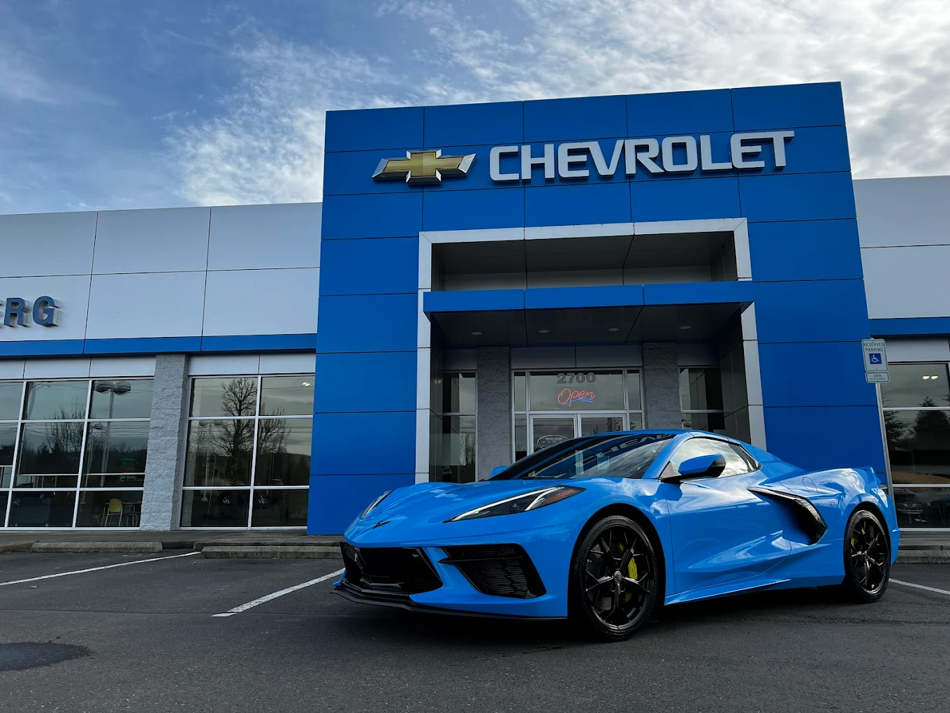 Newberg Chevrolet storefront in Newberg, Oregon — RSK Auto Group dealership
